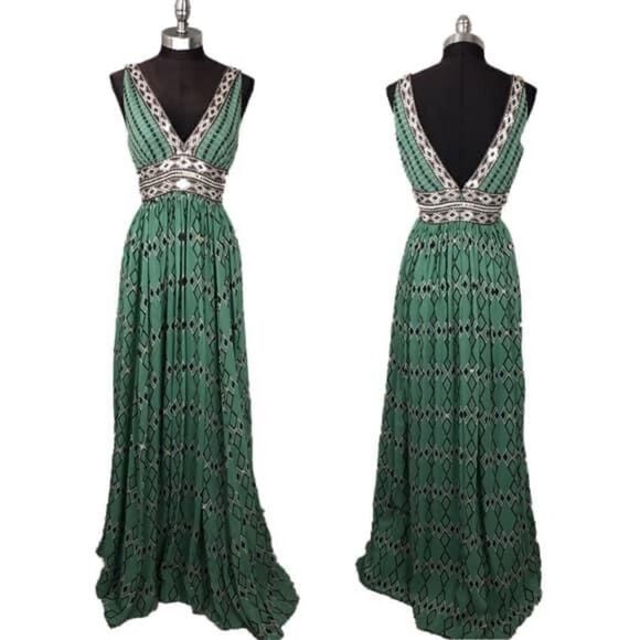 BCBGMaxAzria Silk Maxi Dress - Picture 7 of 7